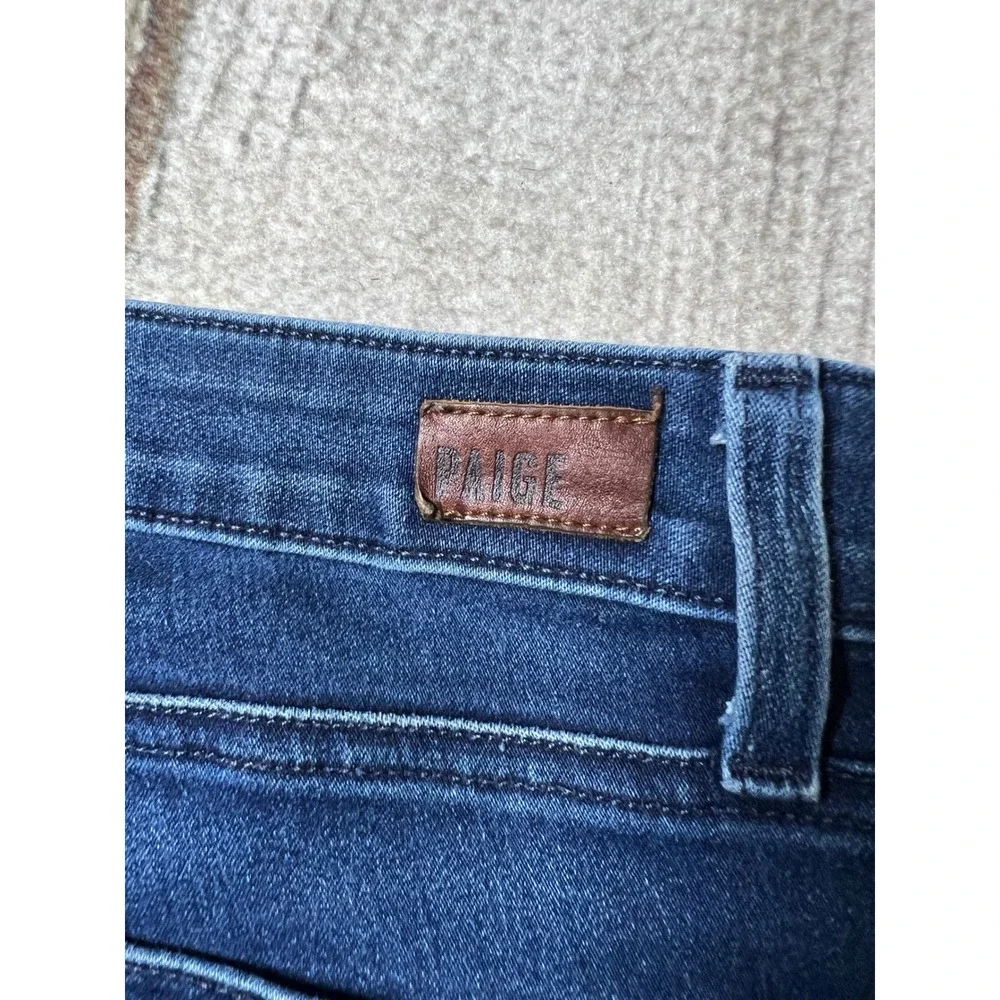 Paige Skinny Jeans Womens 30 Dark Blue Minimalist Classic Stretch Denim